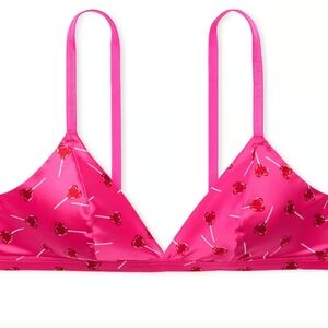 Cherry Print Pink Bralette